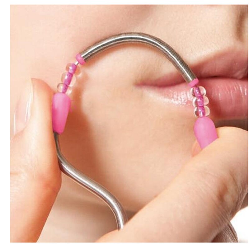 1pc gezichtshaar verwijderaar met veer, ontharingsstaafje, epilator met draad, gezichtshaar verwijderaar met veer, ontharingsstaafje