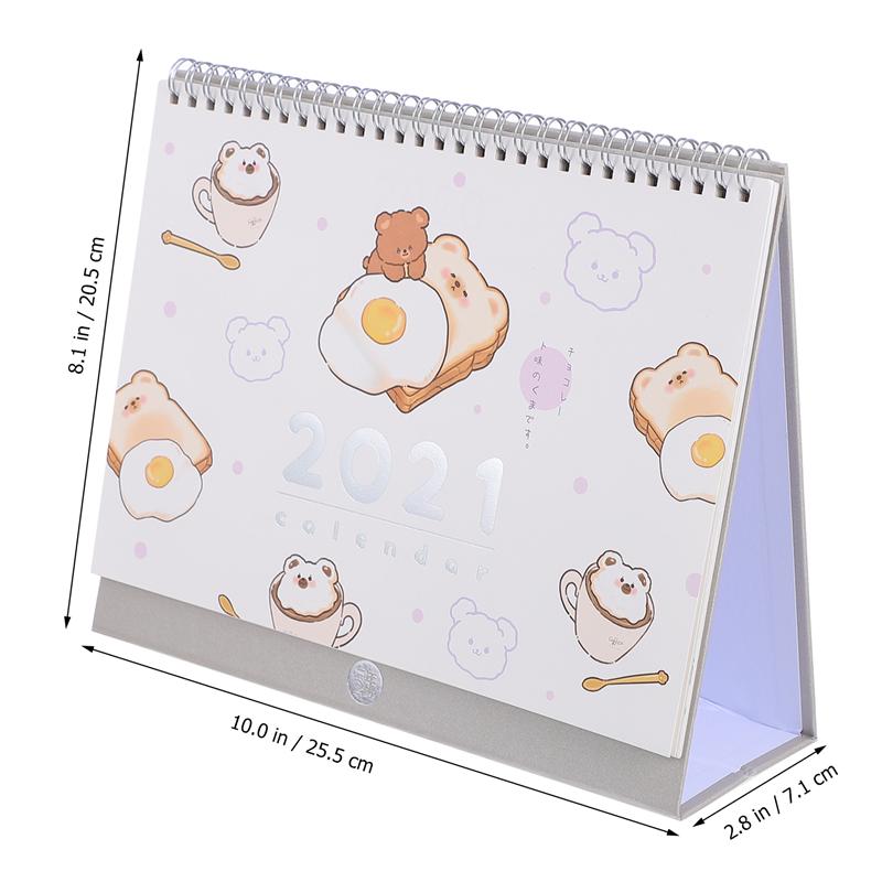 1 Pc Notepad Type Kalender Kalender Schema Kalender Voor Thuis Beer Leuke Kalender Kalender