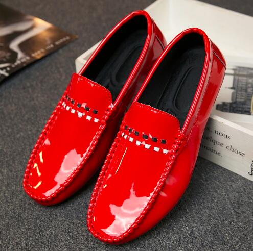 Tosjc man letvægts loafer fritidssko hvid farve slip-on blødt læder åndbart kørefodtøj til man 001