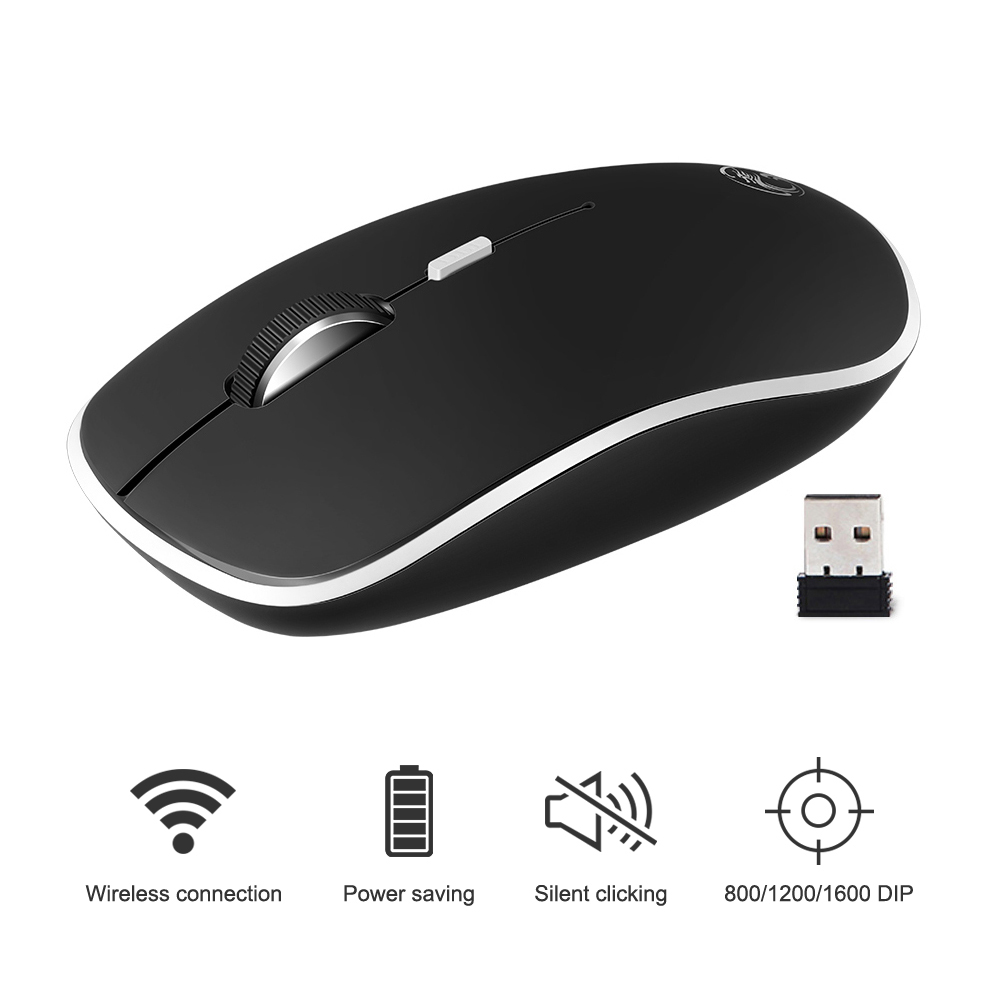 Wireless Mouse USB Computer Mouse Mini Ergonomic Mouse Optical Silent PC Mice 2.4GHz Power Saving Office Mause for Laptop
