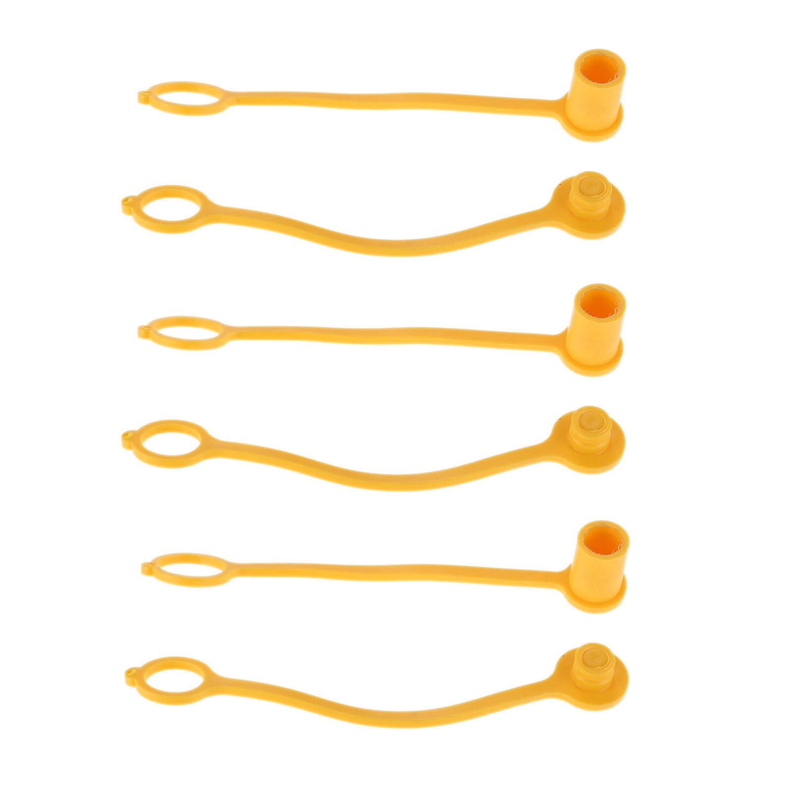 6pcs 1/4" Quick Disconnect Connect dust Cap Plug Propane/Natural LP Gas Rubber Adapter Convert to regulator hose Grill BBQ Part