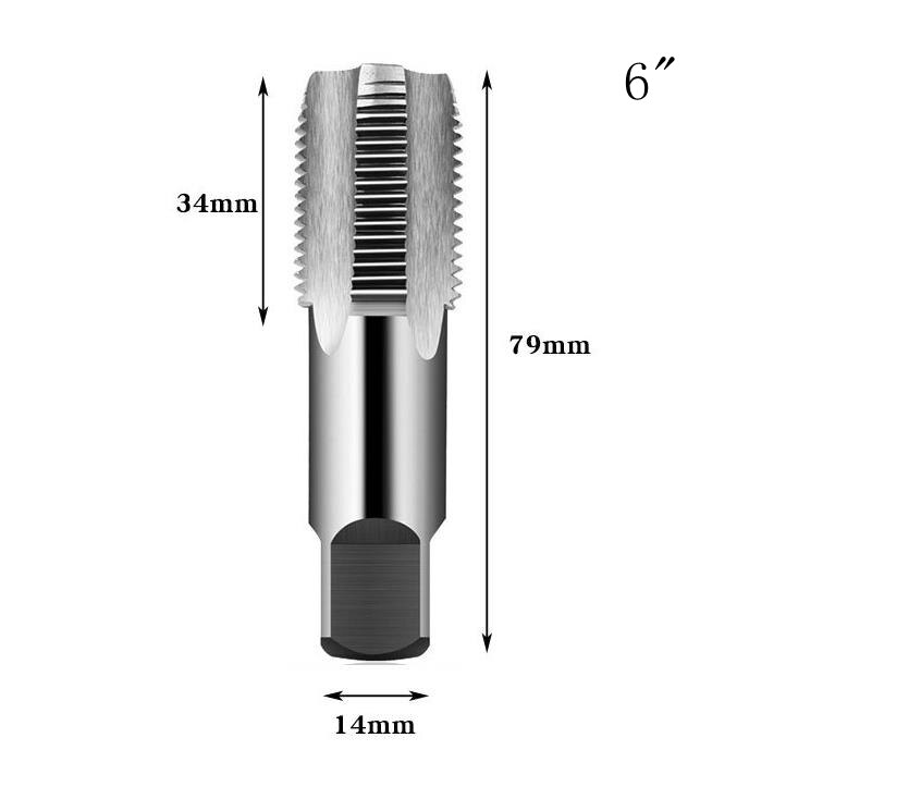 Grifo Extractor de alambre roto, válvula triangular de doble cabeza, Universal, de rosca rota, 4 y 6": D