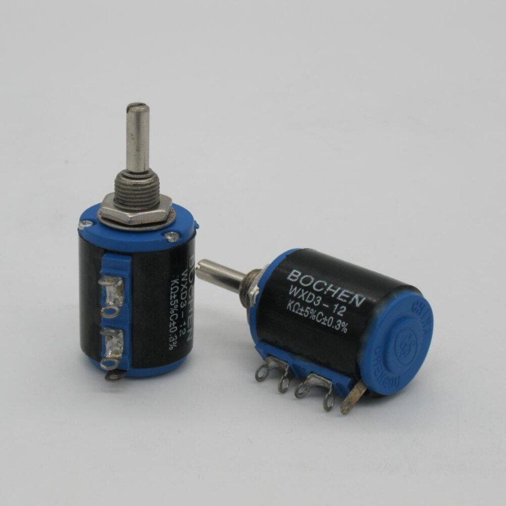 Potenciómetro de precisión de 2 piezas WXD3-12 1 W 220 ohm WXD3-12-1W 5 anillos multicírculo