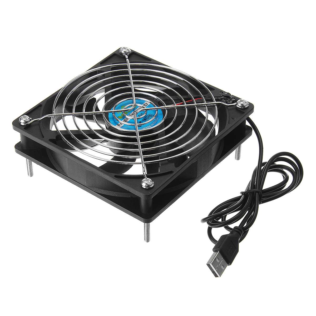 DC 5V 12 CENTIMETRI router Ventola Di Raffreddamento FAI DA TE di Raffreddamento del PC TV scatola Tranquillo E Silenzioso di Alimentazione USB Ventola da 120mm USB TV scatola Gatto A Banda Larga di Raffreddamento cremagliera di Supporto