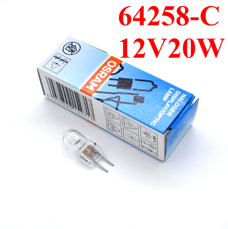Original OSRAM 64258-C 12V20W 2000 horas bombilla de filamento de tungsteno halógeno con analizador bioquímico UV