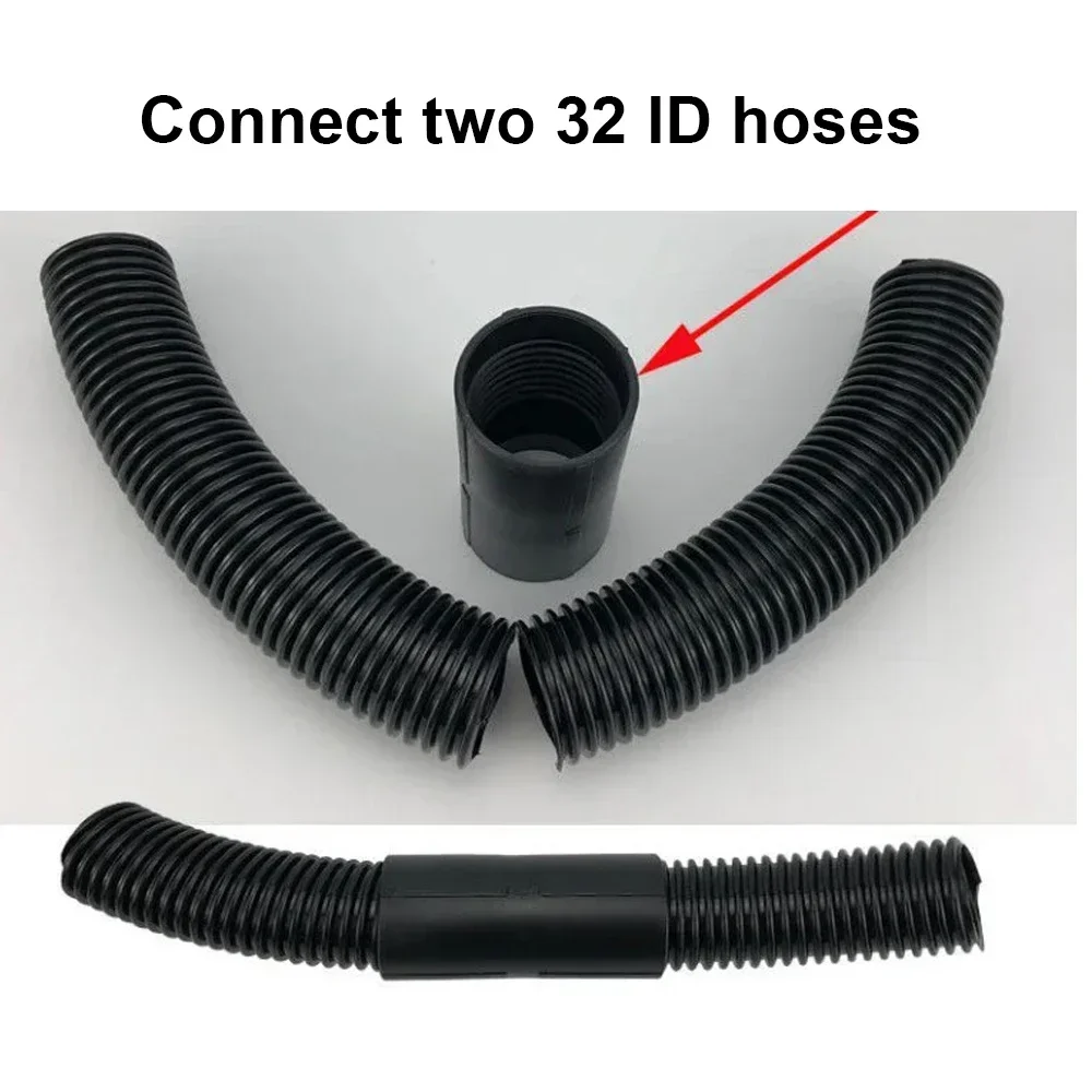 Manguera roscada de 32 mm/conector bidireccional Accesorios para mangueras de aspiradora Adaptador de extensión de diámetro interior de 40 mm/