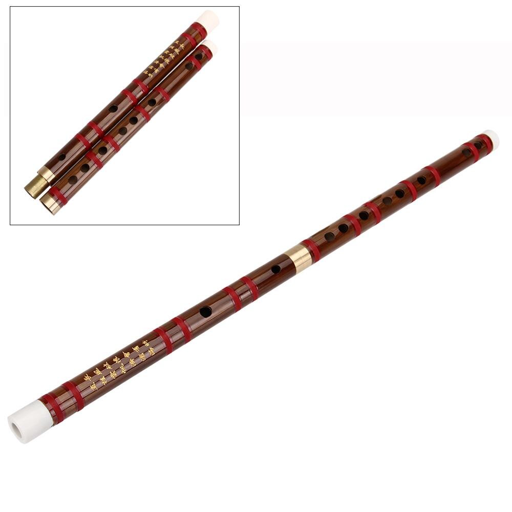 Dizi-instrumento Musical chino tradicional hecho a mano, flauta de bambú en tono de llave D E F G: D tone