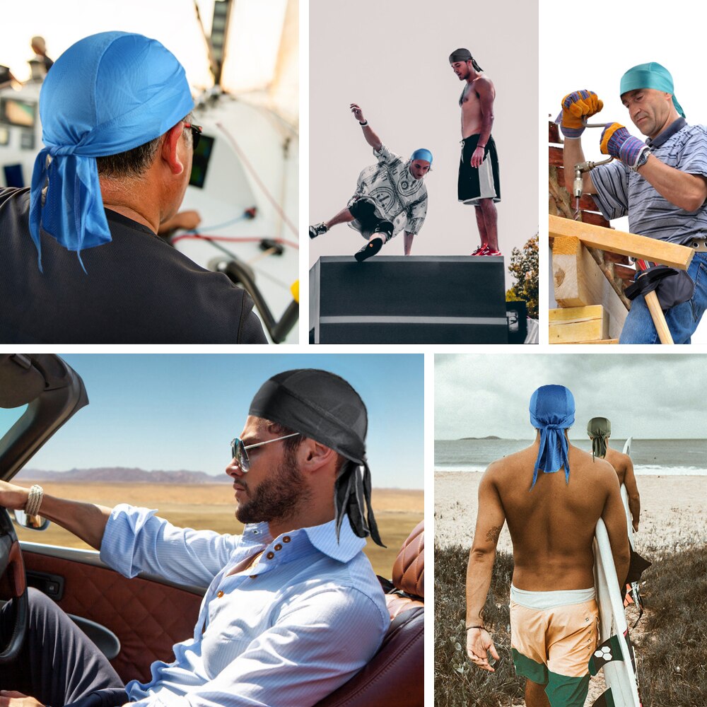Chapeaux de Pirate pour hommes, casquette de vélo, bonnet de Sport réglable, cyclisme, chapeau d'équitation, écharpe, doublure, Bandana pour femmes
