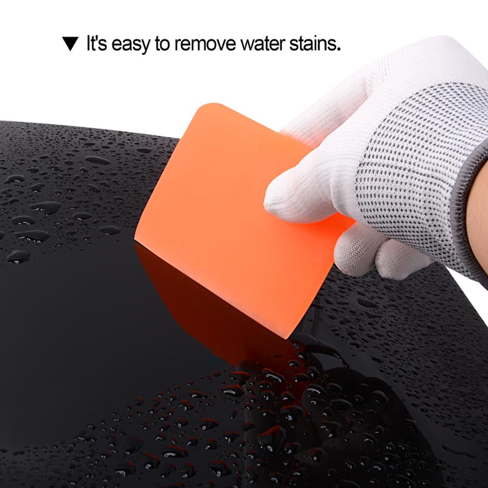 Foshio 3Pcs Zachte Ppf Schraper Zuigmond Vinyl Wrapping Carbon Fiber Film Sticker Plakken Tool Auto Wrap Window Tint Schoonmaken tool