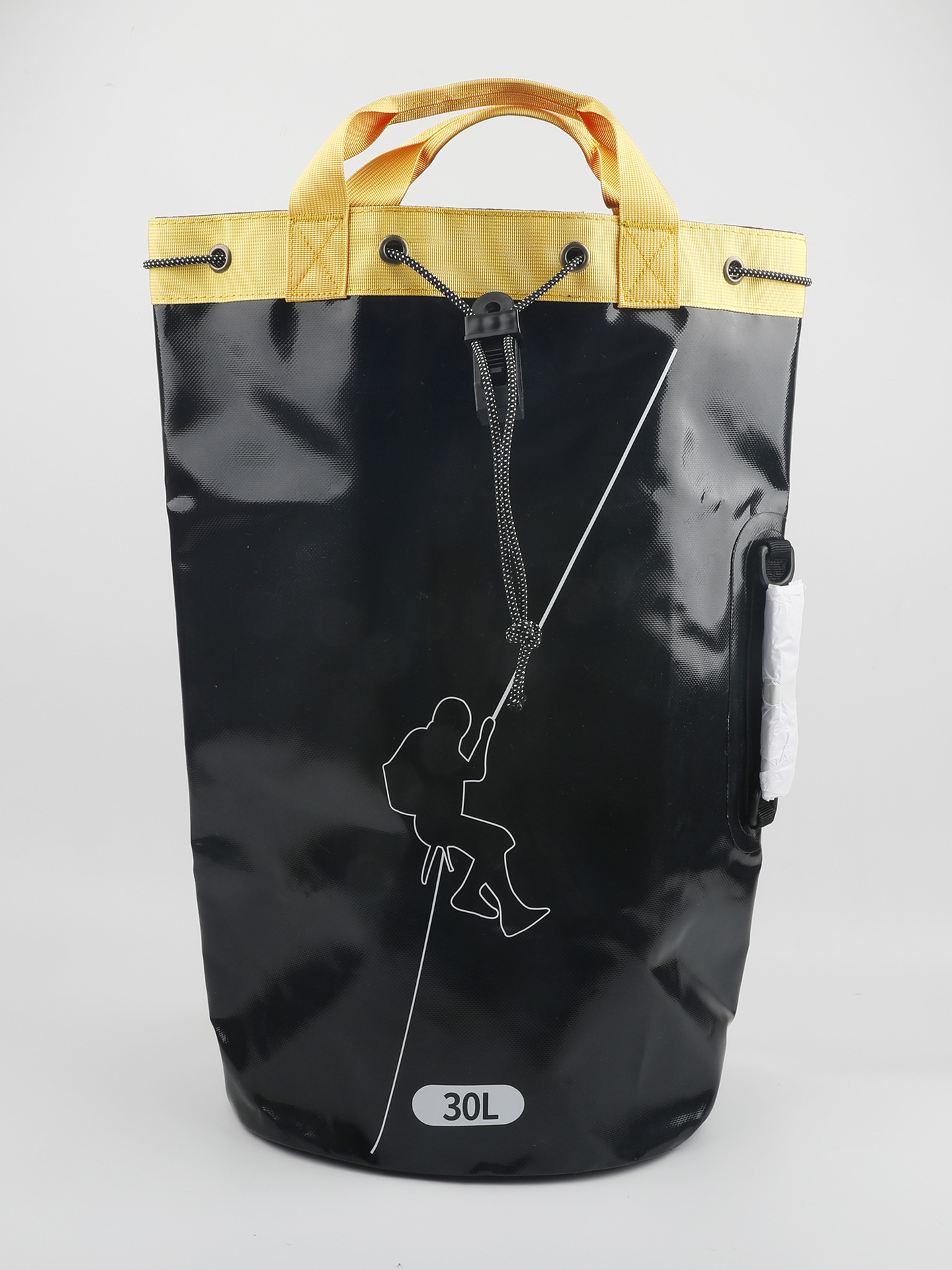 30L/45L/55L Outdoor Seil Tasche Klettern Rettungs Höhle Exploration Paket Drainable Seil Management Rucksack Schulter Tasche: Gold