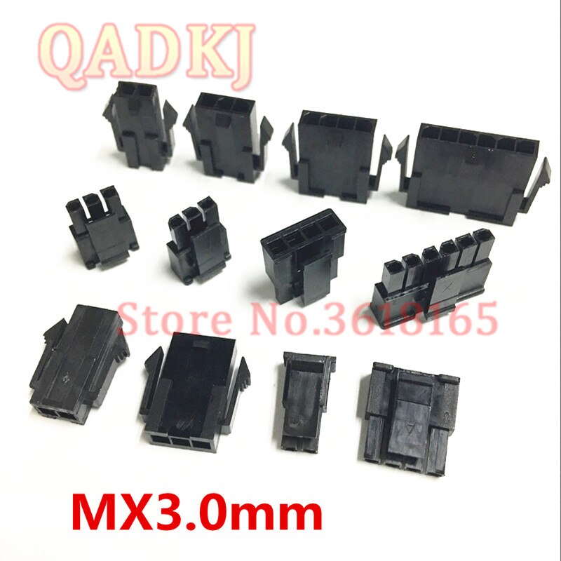 Juego de conectores Micro-Fit Molex de 3,0mm, carcasa macho de una sola fila con carcasa hembra 2P/3P/4P/5P/6/Pin serie 43645/43640, MX3.0, 10 juegos