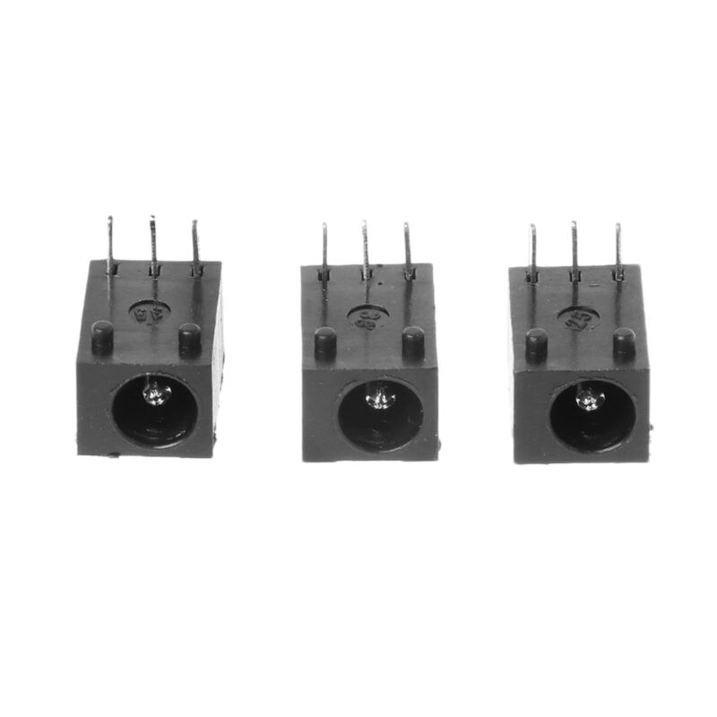 10pcs DC-003 3.5x1.3mm DC Power Jack Socket Connector 3-Pin Panel Mount Plug 19QB