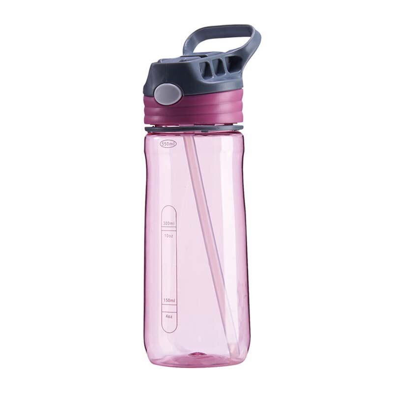 550ml baby barn halm kopp dricka vatten kopp söt vatten juice träningsflaska för barn kopp barn back school sport: Casno rosa