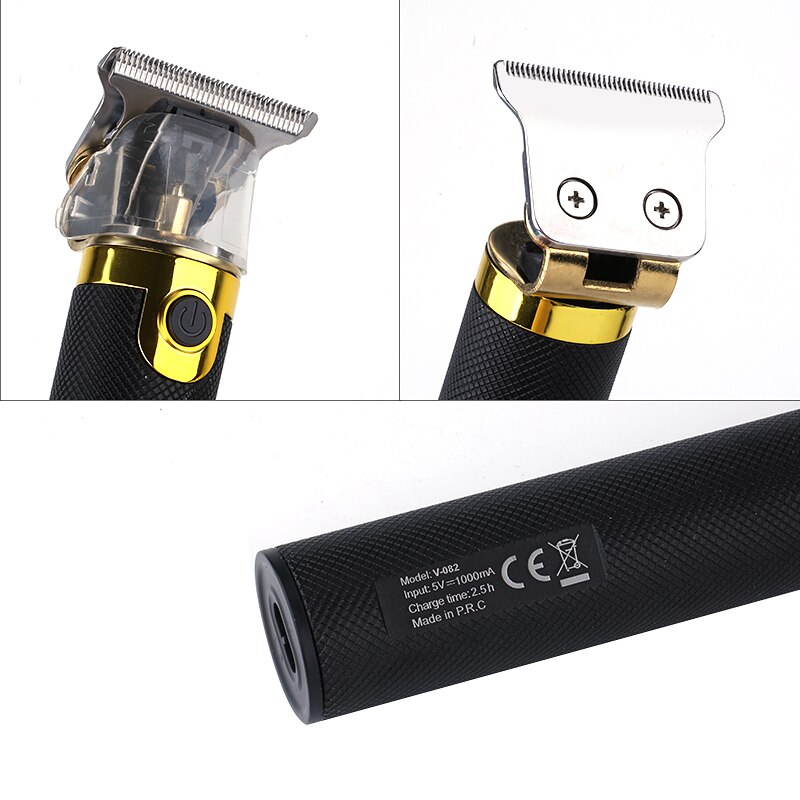 Cortadora de pelo de 0mm, cortadora de pelo con huecos, maquinilla de afeitar, barbero, máquina de corte, afeitadora inalámbrica recargable para hombres
