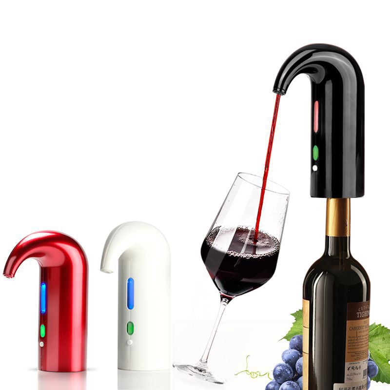 Draagbare Smart Elektrische Wijn Decanter Automatische Rode Plastic Wijn Schenker Beluchter Decanter Dispenser Wijn Gereedschap Bar Accessoires