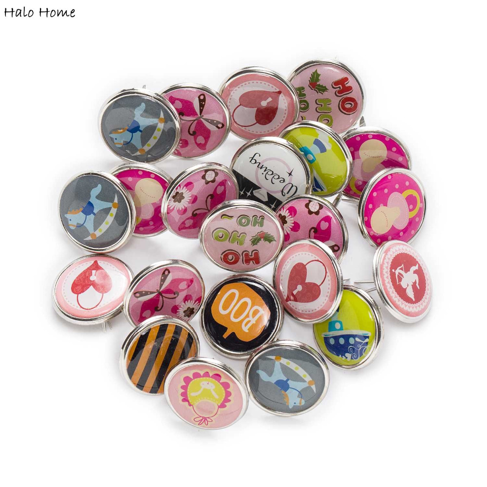 Tachuelas redondas de Metal para álbum de recortes, adornos hechos a mano, fabricación de tarjetas, remaches decorativos, 9-25mm, 10 Uds.
