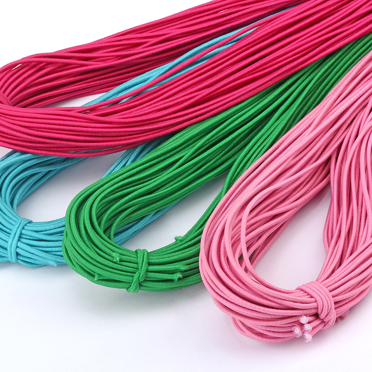 43 meter 2mm miljøvennlig rund gummi elastisk snor stretch elastiske bånd tau smykker armbånd lage plagg tag gjør selv håndverk