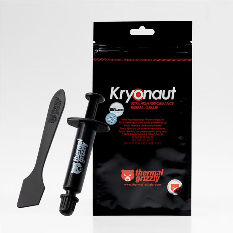 Termisk grizzly kryonaut cpu termisk pasta laptop grafikkort sammensatt kjøling silikonfett 1g/5.5g/11.1g/37g