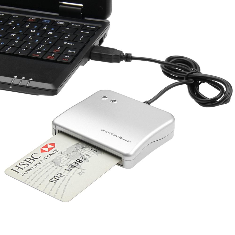 Easy Comm USB Smart Card Reader IC/ ID card Reader PC/SC Smart Card Reader for Windows Linux OS