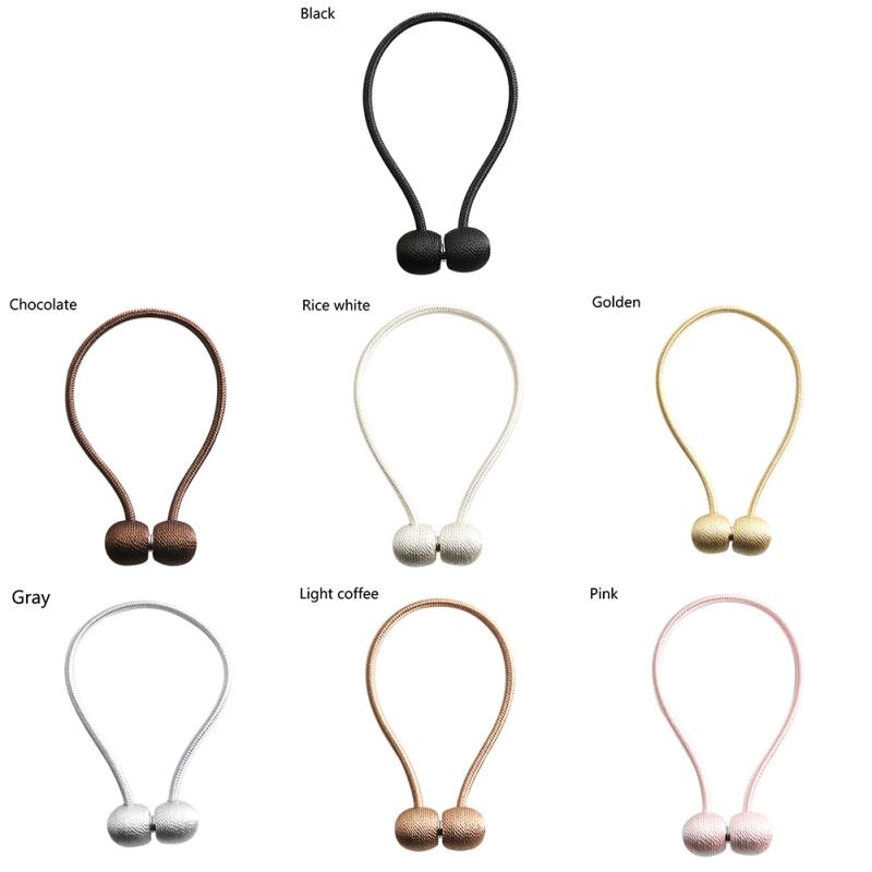 Magnetische Bal Gordijn Tiebacks Vastzetmogelijkheden Terugloopsper Gesp Clips Accessoire Gordijn Staven Accessoires 2 Stuks