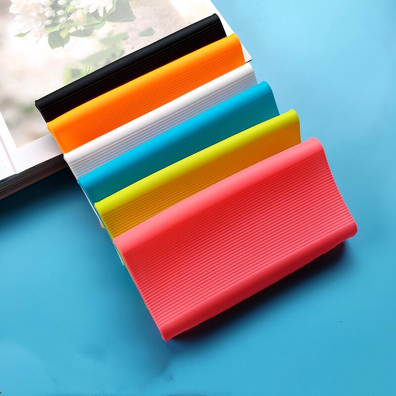 Powerbank Case Silicone Case Cover for Xiaomi Power Bank 2/3 10000 MAh Dual USB Port Skin Shell Sleeve Protector Cover