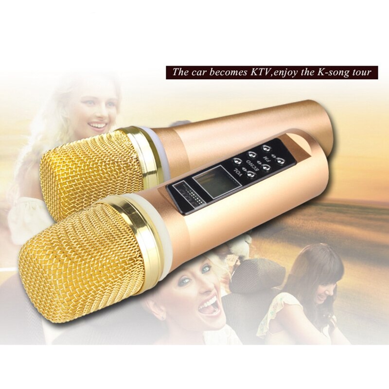 Mobile Phone Microphone B20 with Bluetooth for Car Live Broadcast Singing Car Mic Child Microphone Phone Call Microphone Wired