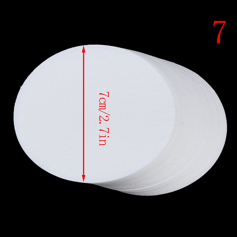 Papel de filtro Circular para laboratorio papel de filtro de laboratorio de velocidad media, papel de filtro de embudo, 100 Uds., 7/9/11/12 cm: Rojo