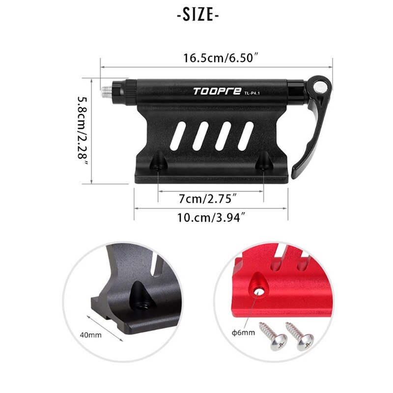 Bicycle and Car Roof Rack, Quick Release Alloy Roof Rack, Stable Lock Bracket, Truck Mounting Block