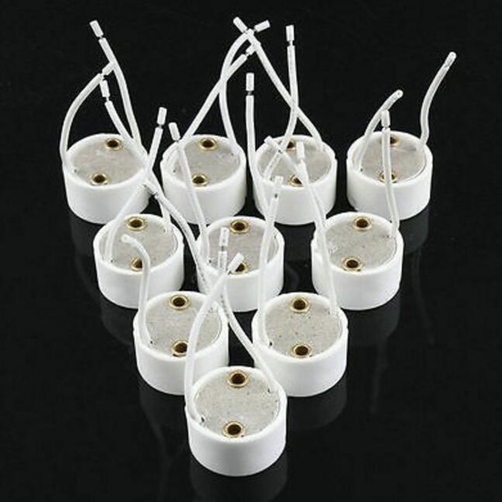 10 Pcs MR16 GU10 Lamphouder Sokkel Adapter Wire Connector Keramische Fitting Voor GU10 Led Halogeen Licht