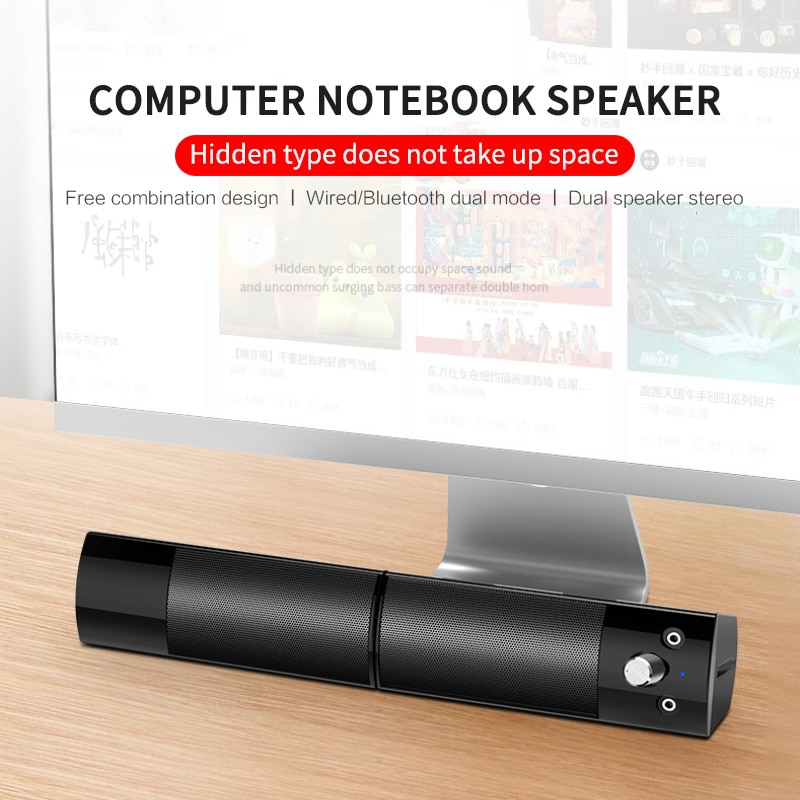 Surround Soundbar Subwoofer Bluetooth Speaker Afneembare Computer Speakers Voor Computer Pc En Laptop