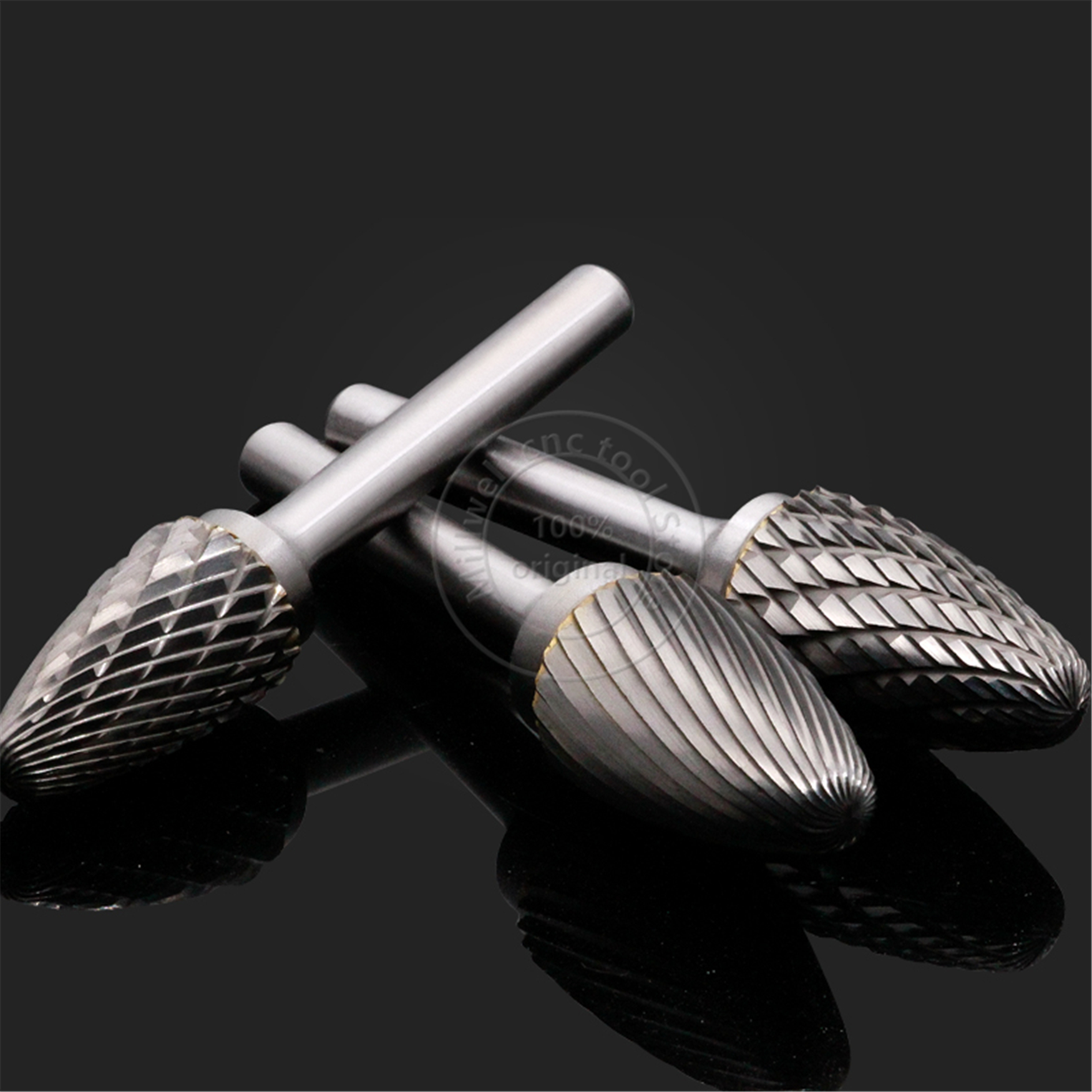 1pcs-free Vhm Tungsten Staal Frees, 6Mm Schacht F Type Metalen Elektrische Slijpen Hoofd, polijsten Tool