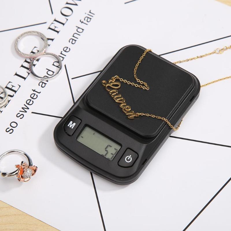 Báscula Digital portátil de palma para joyería, balanza Digital de bolsillo, pantalla LCD electrónica, ponderación de escala, diamante para cocina, 1 Uds.
