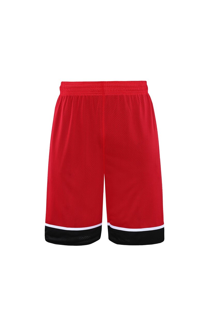 HOWE AO Men Quick Dry Breathing Loose Exercises Running Fitness Basketball Shorts Team Training Jogging Gym Elastic Shorts: Red / XXXL