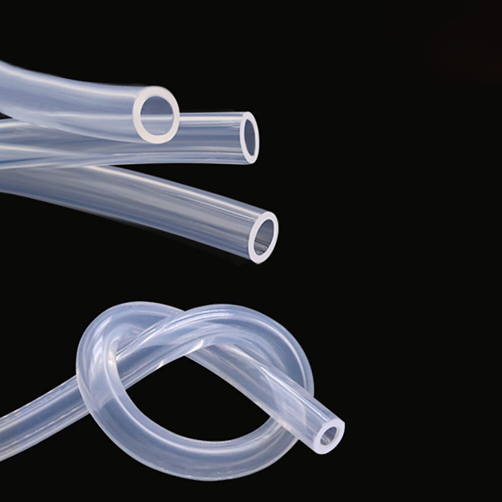 Tubo de silicona transparente para elaboración de cerveza, manguera Flexible de alta temperatura, para acuario, aire 9/10/12/16/25MM, 1 metro