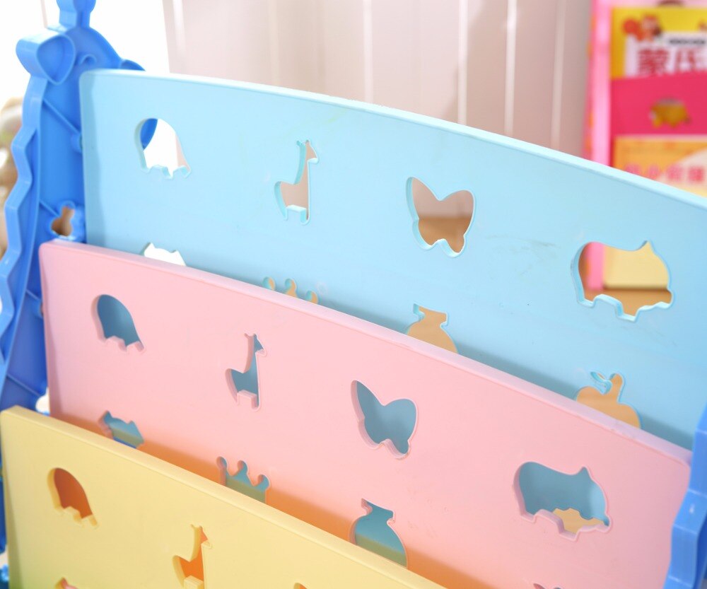 Tanie mebelki dziecięce plastikowe regał na książki/przedszkole meble szkolne/regał/bookrack