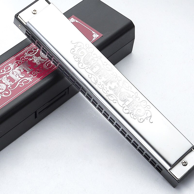 Kongsheng-armónica de trémolo , instrumento Musical con 24 agujeros, llave en C, Mini arpa bucal,