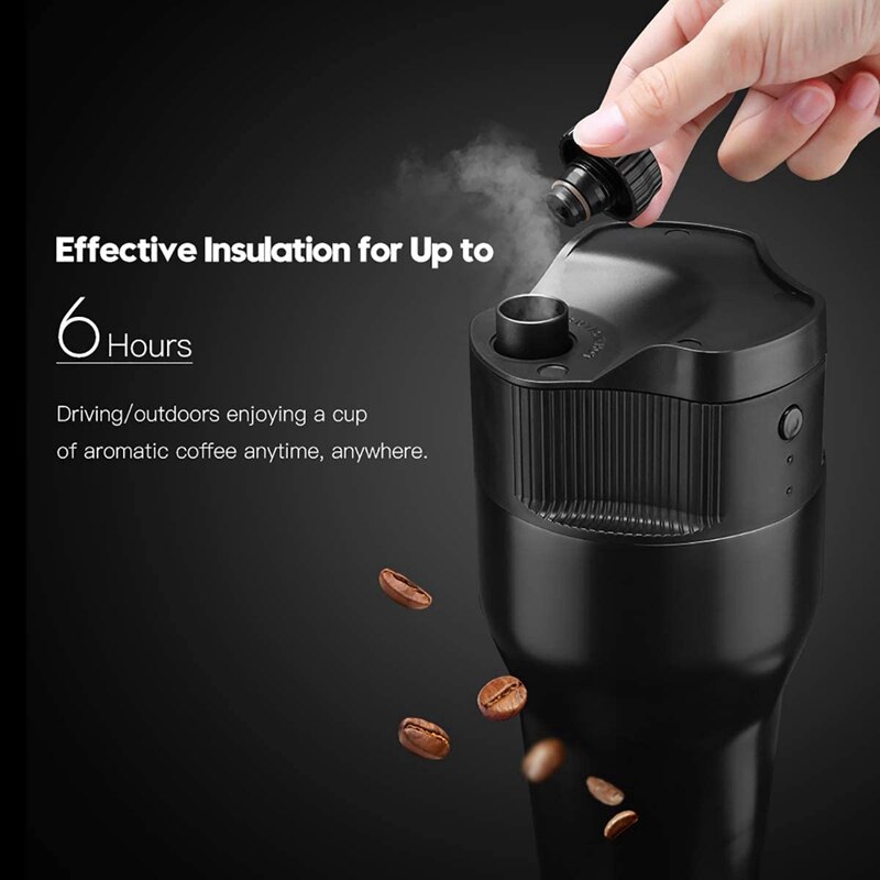 Tasse électrique de voyage de brasseur de cafetière avec le filtre de k-tasse, Mini tasse isolée portative automatique de Machine à café d'usb 500ML
