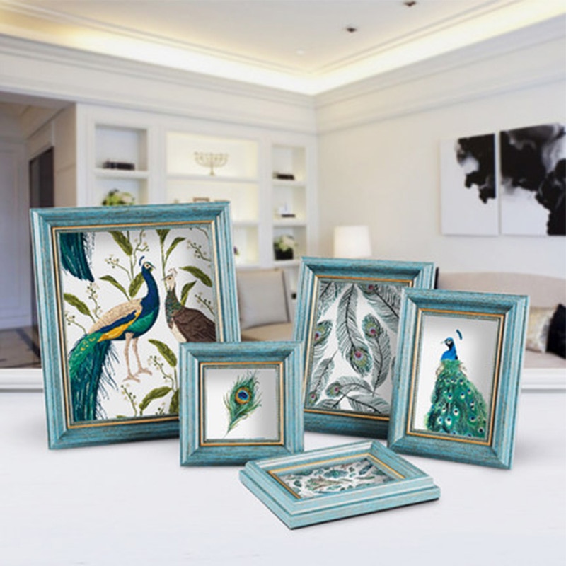 Modern Light Blue Photo Frame Set 4 / 5 / 6 / 7 / ... – Grandado