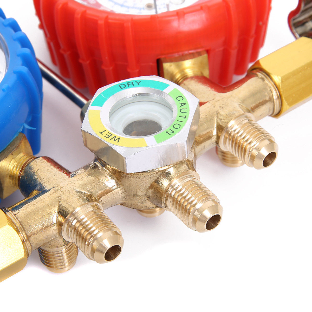 Manifold Gauge Durable Portable Dual-use Air Conditioner Gauge Refrigerant Recovery Kit Refrigeration Freon Kit for Repair Store