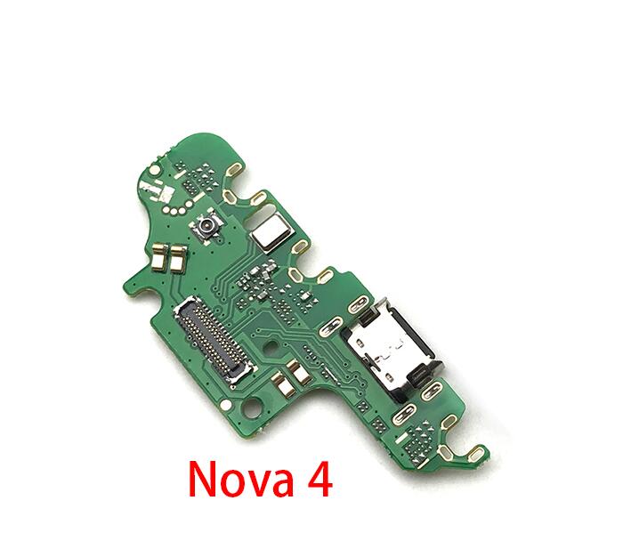 Usb ladeport dock-kontakt flex kabel med mikrofon for huawei nova 2 plus 2s 3 3i 3e 4 4e 5 5i pro usb-kort: Nova 4