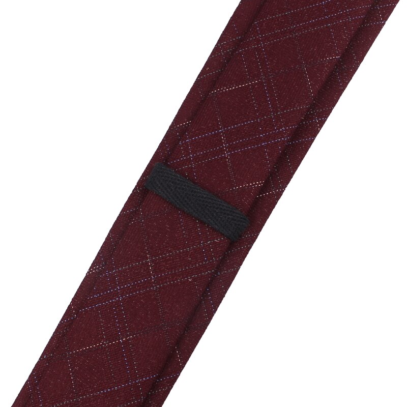 Cravate en laine de coton pour hommes | Cravate de décontractée, cravate étroite à carreaux, Corbata Slim, cravate de mariage, costumes d'affaires