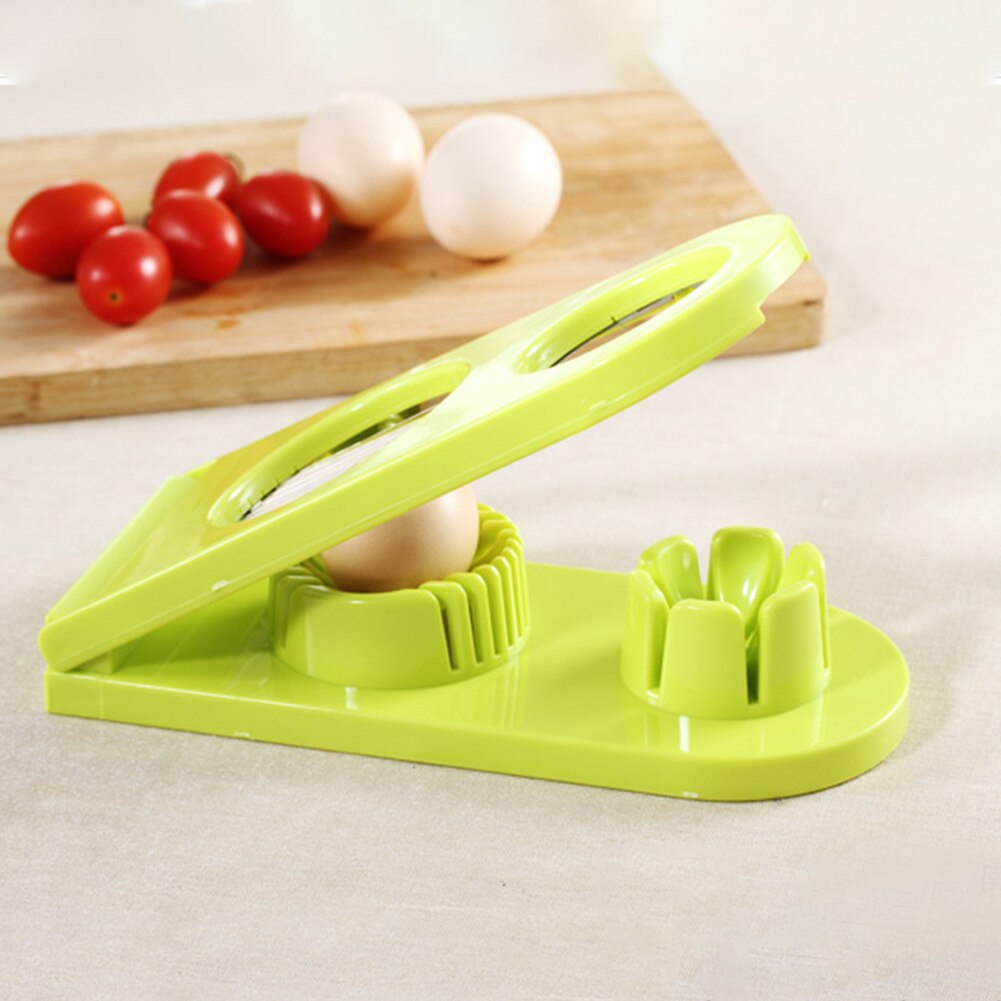 Home Handheld Multi Purpose Fruit Garnish Cooking Ergonomic Slicer Cutter 2 Styles Separator Tools Stainless Steel Kitchen: green