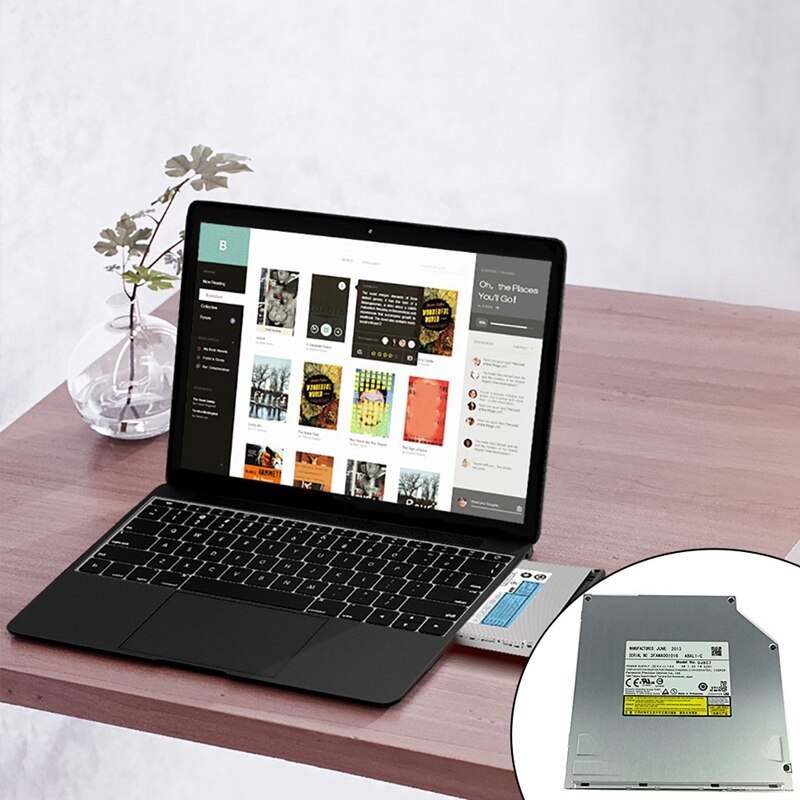 Dvd Branden Optische Drive Voor Dell Alien 14 M14XR1 Sata Seriële Poort Slot-In 9.5Mm Ultra-Dunne dvd Branden Optische Drive