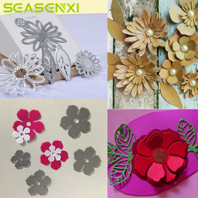 3D Rose Blume Blätter Metall Schneiden Stirbt DIY Schablonen Hochzeit Karte Dekoration Werkzeug Scrapbooking Album Präge Papier Handwerk Schnitte