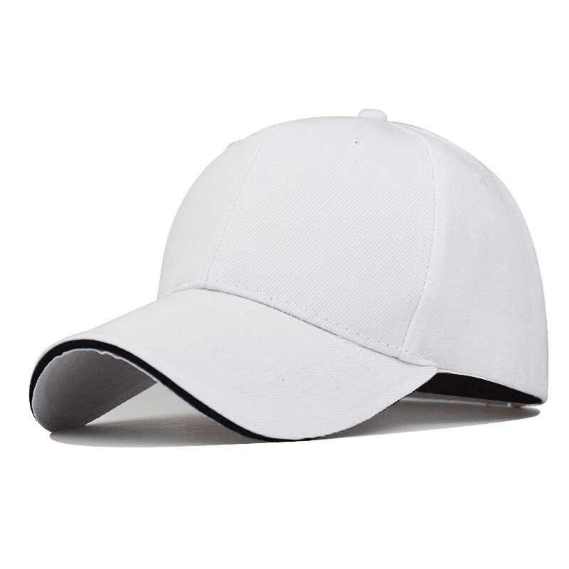 Baseball Cap Snapback Hat Polyester Thick Spring Autumn Cap Pure color cap keep warm Hip Hop Fitted Cap For Men Women: White