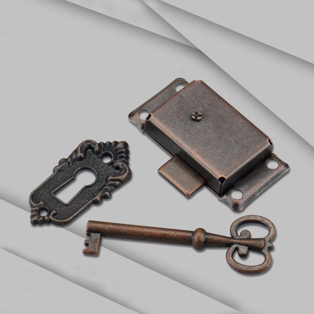 Vintage Lock Kast Deurslot Set Met Sleutel Voor Lade Kast Vervanging Lock Lade Meubilair I1Q7 M2J8