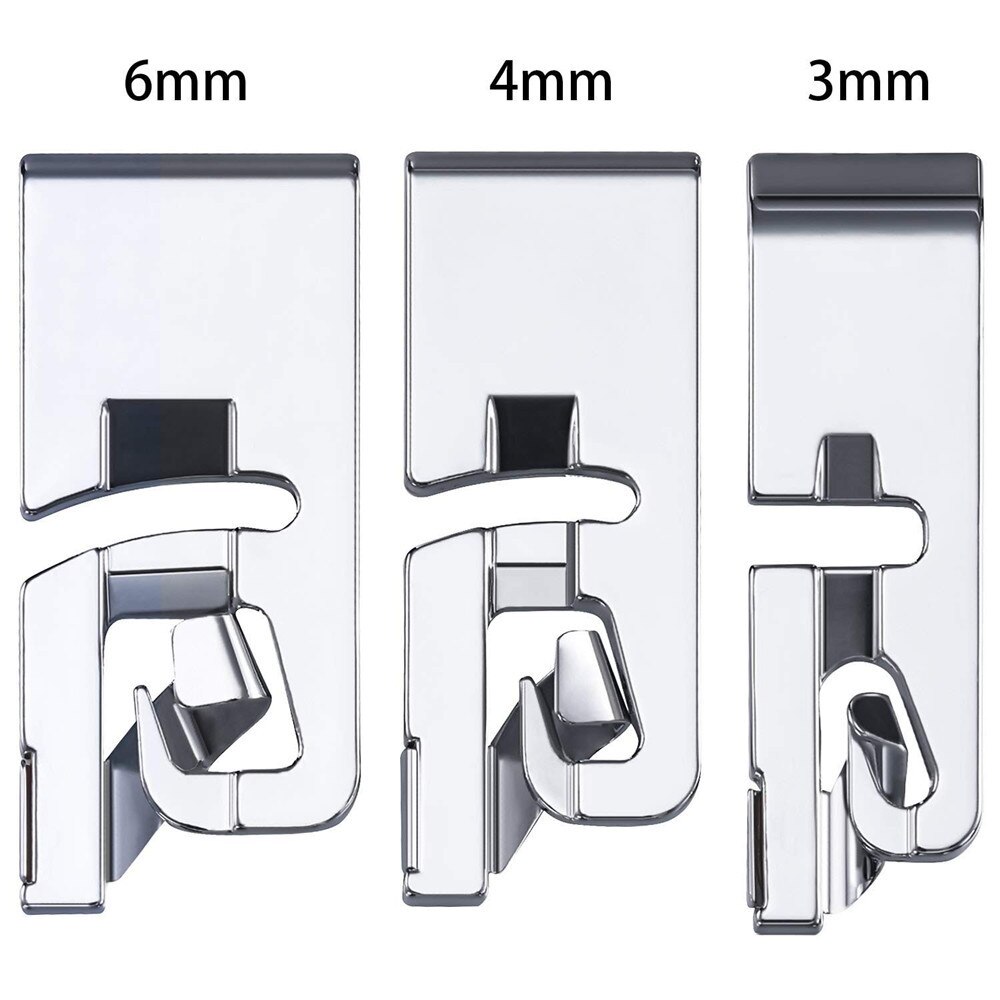Dobladillo de costura, prensatelas para máquina de coser doméstica, dobladillo enrollado, accesorios de costura para Brother Singer, , 3 uds.