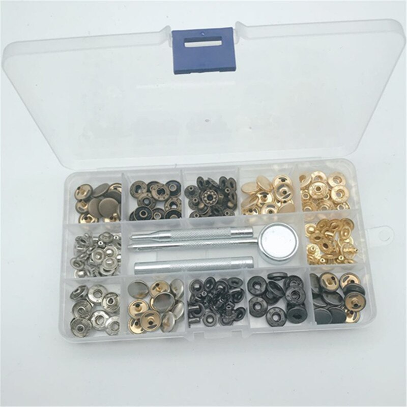 Metalen Knop Oogje Set Lederen Craft Reparatie Grommets Scrapbooking DIY Lederen Gat Kleding Accessoires Hand Kloppen Gereedschap