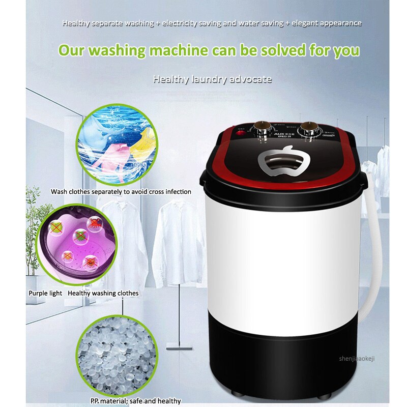 Home mini dewatering machine Elution integrated single barrel washer semi-automatic small clothes washing machine for dormitory