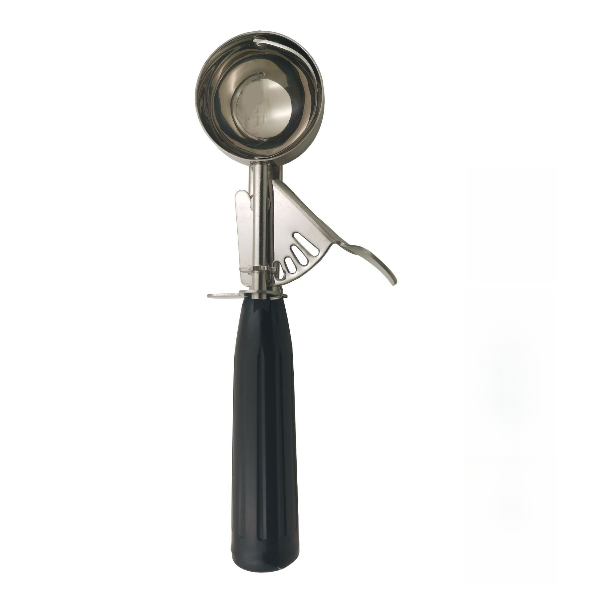Stainless steel durable ice cream scoop, convenient tool for digging balls, ice cream scoop: black